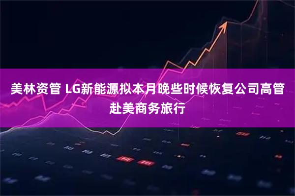 美林资管 LG新能源拟本月晚些时候恢复公司高管赴美商务旅行